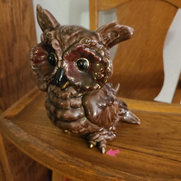 *Hoot Owl Ceramic MCM Kay Finch  Size 8"x 8" - Picture 8 of 9
